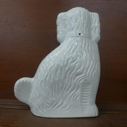 608 - A Staffordshire spaniel, 35cm