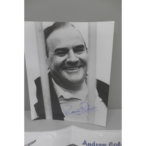 644 - A Ronnie Barker signed photograph with COA