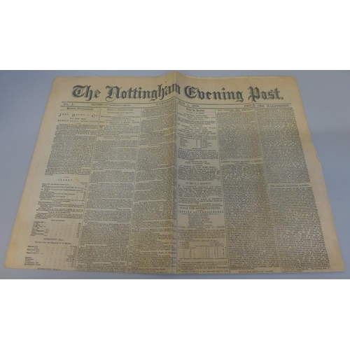 664 - The Nottingham Evening Post, No. 1, May 1 1878