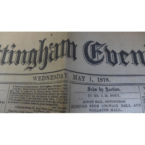 664 - The Nottingham Evening Post, No. 1, May 1 1878