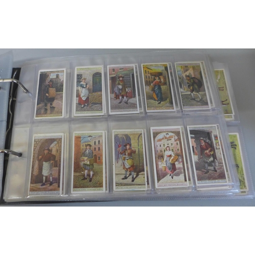 666 - Cigarette cards; ten sets of Players cigarette cards in album including Poultry, Napoleon, Victoria ... 