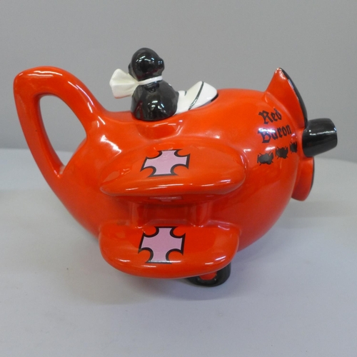 695 - A Carlton Ware Red Baron teapot and a Jameson Irish whiskey jug