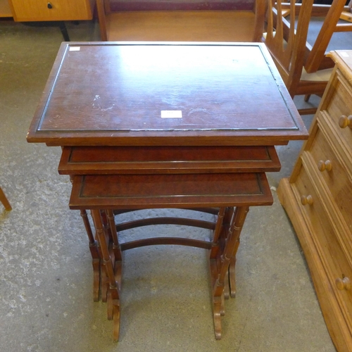 164 - An Edward VII mahogany nest of quartetto tables