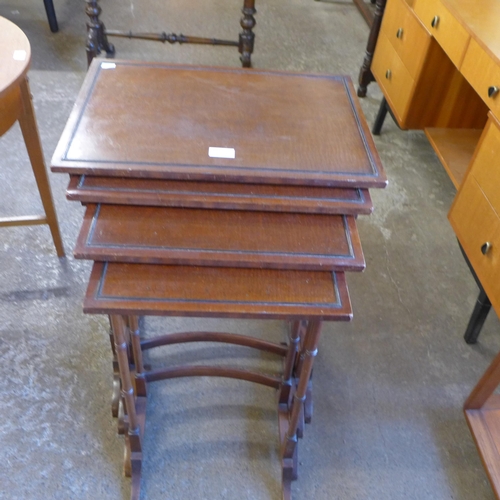 167 - An Edward VII mahogany nest of quartetto tables