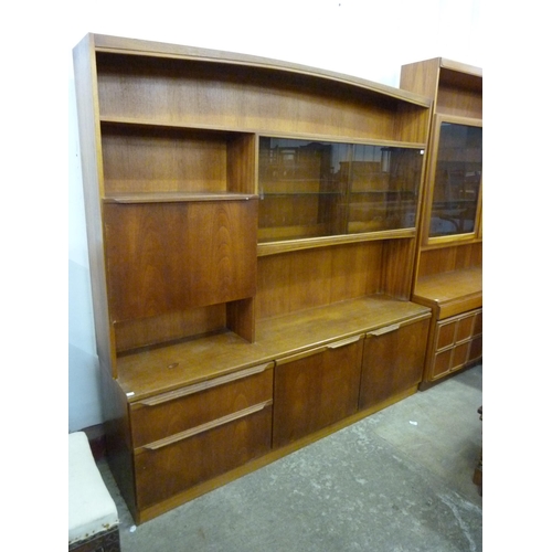 49B - A McIntosh teak wall unit