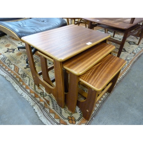 80 - A teak nest of tables