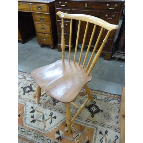 87 - A set of Ercol Blonde elm and beech chairs