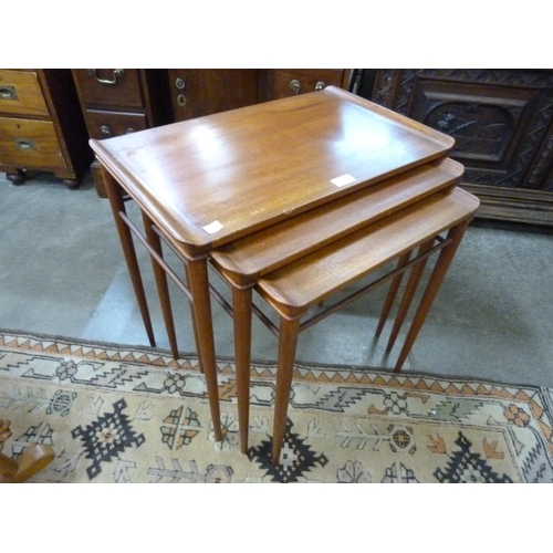 90 - A Danish teak nest of tables