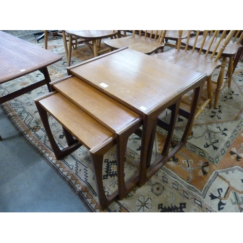 91 - A G-Plan Quadrille teak nest of tables