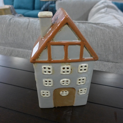 1432 - A ceramic tealight cottage, H 22cms (566007)   #