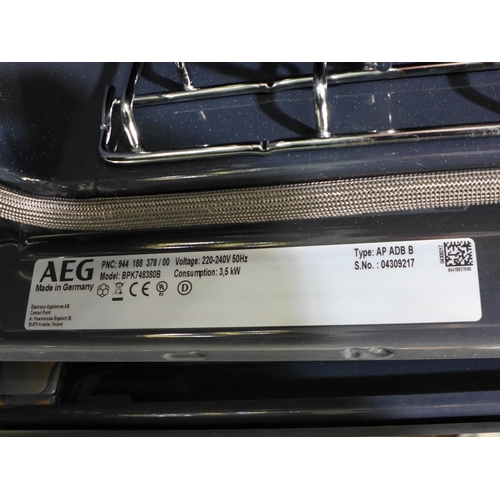 3013 - AEG Multifunction Oven H594xW595xD567  - model no BPK748380B  Original RRP 757.5inc. vat (371-136)  ... 