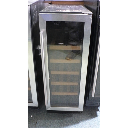 3024 - CDA Under Counter Wine Cooler  H820xW295xD570 - model no FWC3045S  Original RRP 358.33inc. vat (371-... 