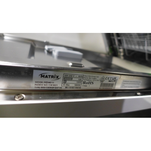 3039 - Matrix Fully Integrated Slimline Dishwasher H820xW448xD550  - model no MDI4011  Original RRP 268.33i... 