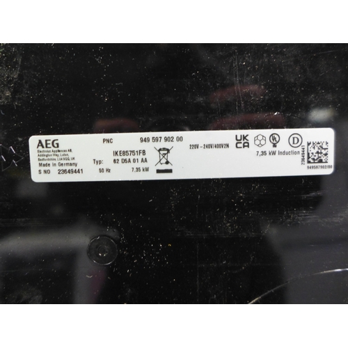 3044 - AEG 5 Zone Induction Hob H44xW780xD520  - model no IKE85751FB  Original RRP 674.17inc. vat (371-182)... 