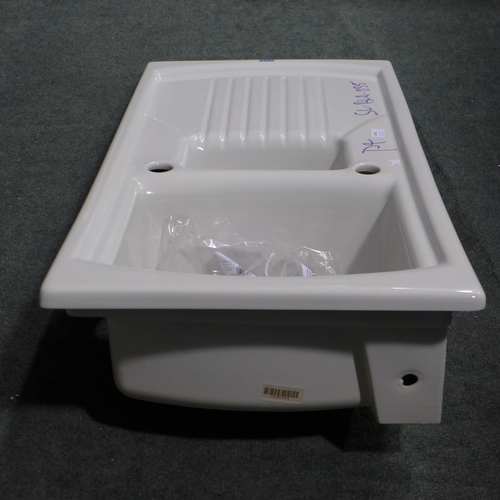 3068 - 1.5 Ceramic Blanco Sink with Drainer SLBLA.035 * this lot is subject to VAT