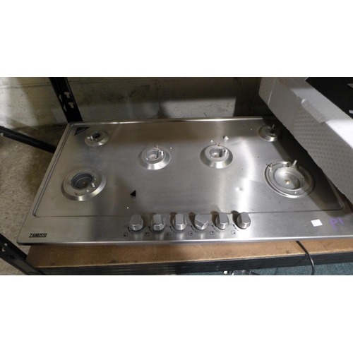 3070 - Zanussi 6-Burner Gas hob - Model ZGG96624XA Ap.HO.Zan.311 (P1), Zanussi Hob - Damaged - No Model Ap.... 