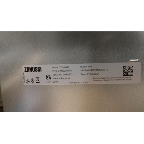 3076 - Zanussi 4-Zone Induction Hob - Model ZITN643K Ap.fz.zan.110 (P17) * this lot is subject to VAT