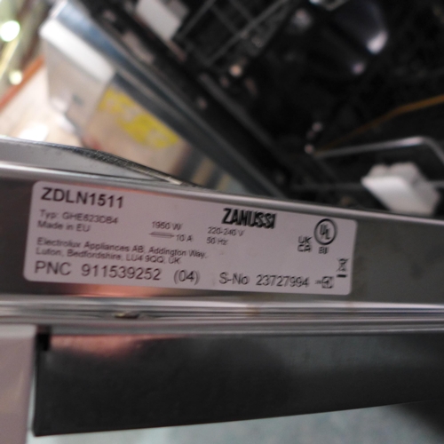 3104 - Zanussi integrated dishwasher - model ZDLN1511 - AP DW Zan. 117 (P21) * this lot is subject to VAT