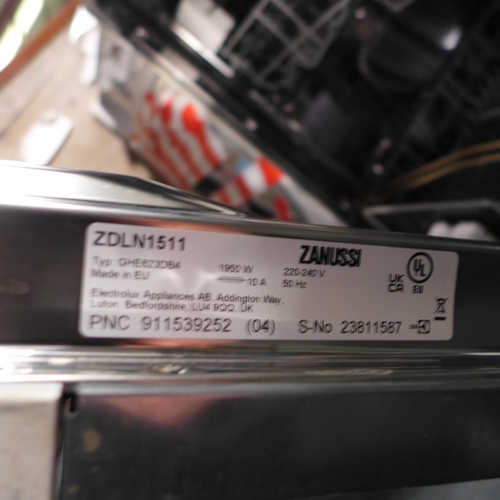 3105 - Zanussi integrated dishwasher - model ZDLN1511 - AP DW Zan. 117 (P21) * this lot is subject to VAT