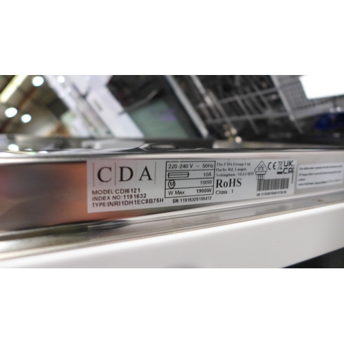 3129 - CDA Integrated Dishwasher - Model CDI6121 Ap.DW.CDA.183 (P12) * this lot is subject to VAT