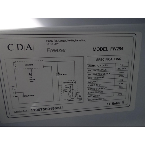 3142 - CDA Under Counter Freezer H818xW596xD550  - model: FW284  Original RRP 313.33inc. vat (371-189)   * ... 