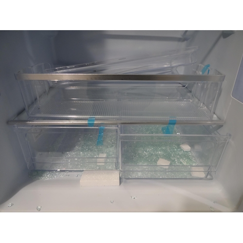 3155 - CDA 50/50 Integrated Fridge Freezer (Frost Free) DAMAGED DOOR & INTERNAL GLASS SHELVES H1772xW540xD5... 