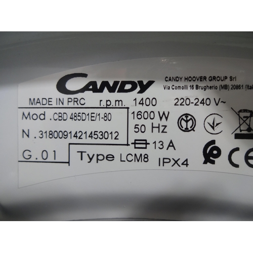 3157 - Candy Integrated Washer Dryer (8+5KG) H820xW600xD525 - model no CBW 48D1E  Original RRP 314.17inc. v... 