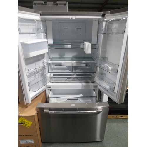 3159 - AEG Side By Side Brushed Steel Fridge Freezer - Model RMB86321NX AP.ff.AEG.136 (P28) * this lot is s... 