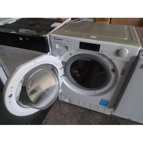 3164 - Candy Smart 9kg Washer - Model CBW49DIE No code (P14) * this lot is subject to VAT