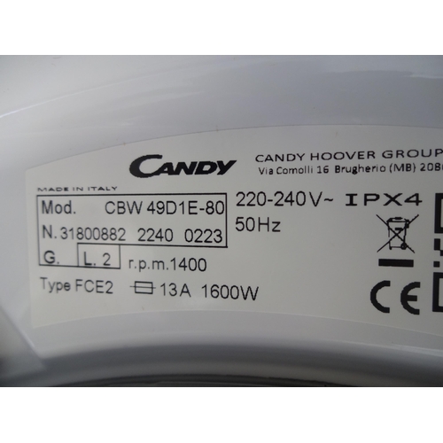 3164 - Candy Smart 9kg Washer - Model CBW49DIE No code (P14) * this lot is subject to VAT