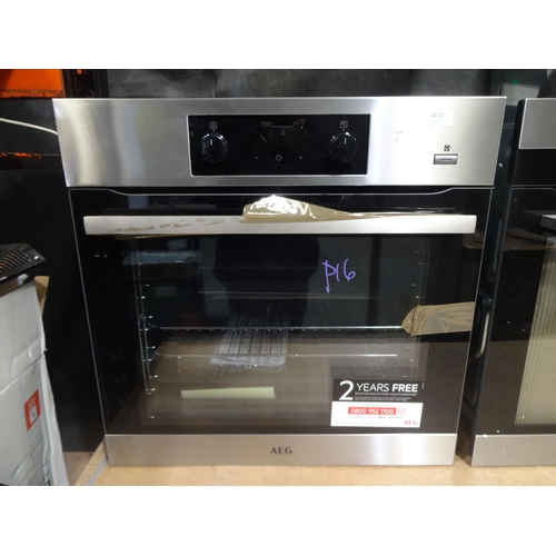 3212 - AEG Steambake Single Oven - Model BES355010M AP.OS.AEG.238 (P16) * this lot is subject to VAT