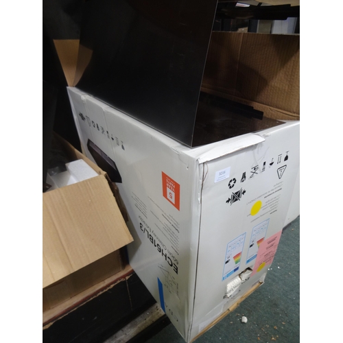 3216 - CDA Chimney Cooker Hood H820xW600xD500  - model no ECH61BL and Faber Victory Canopy Hood H355xW990xD... 