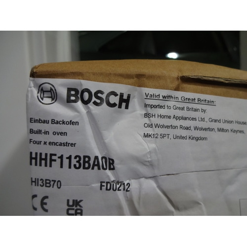 3238 - Bosch Single Oven - Damaged/Broken Door - Model HHf113BAOB AP.OS.BSC.354 (P16) * this lot is subject... 