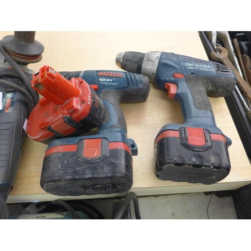 2020 - Bosch twin drill & charger plus angle grinder