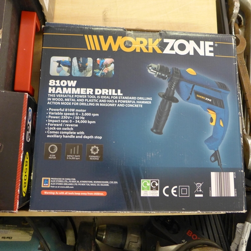 Workzone hammer drill Parkside 4 in 1 cordless combination tool