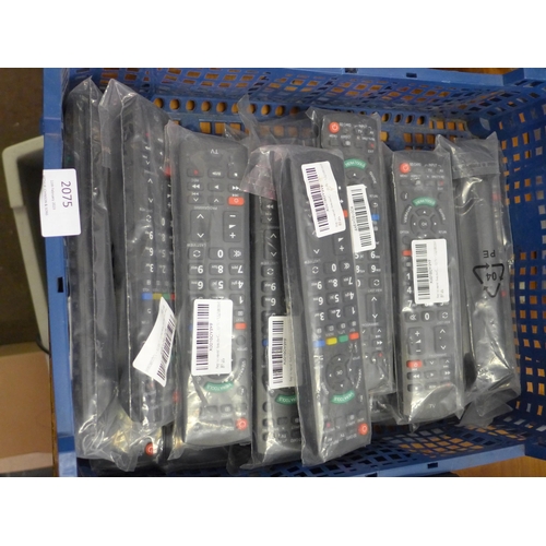 2075 - Box of approx. 15 unused Panasonic remote controls