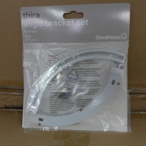 2120 - Approx 200 boxed curtain rail Thira angle bracket sets