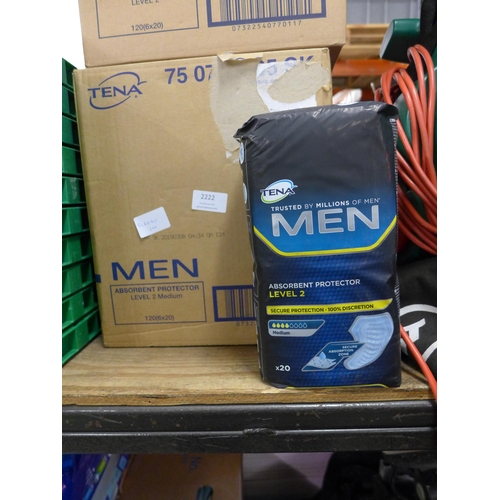 2221 - Approx 100 Tena sanitary pads for men