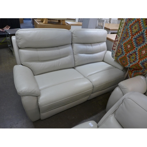 1648 - Fletcher 3 seater light grey power recliner sofa, Original RRP - £1083.33 +VAT - damaged stitching (... 