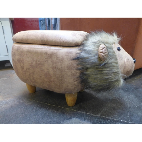 1426 - A fabric upholstered footstool in the form of a lion - CY80181 * this lot is subject to VAT