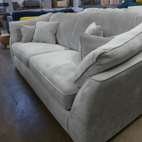 1453 - A Halley silver upholstered 3 seater sofa