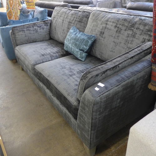 1480 - A Dolce charcoal upholstered 3 seater sofa