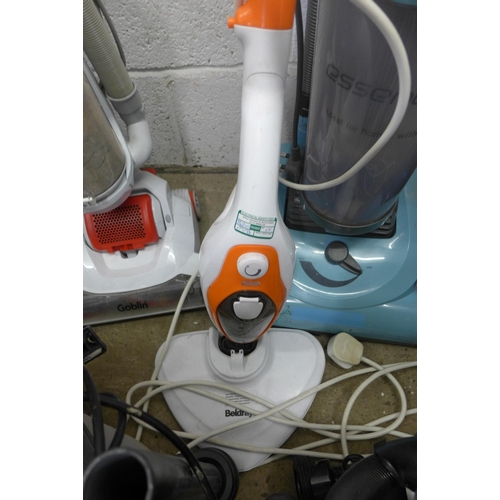 2419 - Vax Essentials pet hoover & Beldray steam vac