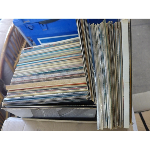 2471 - Approx 50 1980's 45rpm singles, some pop, punk, Amazulu, etc and Ca. 150 33rpm/LP records: Diana Ros... 