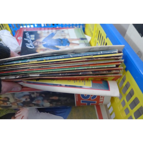 2486 - Vintage/Retro Football programmes and Goal magazines; Forest, Chelsea, etc.