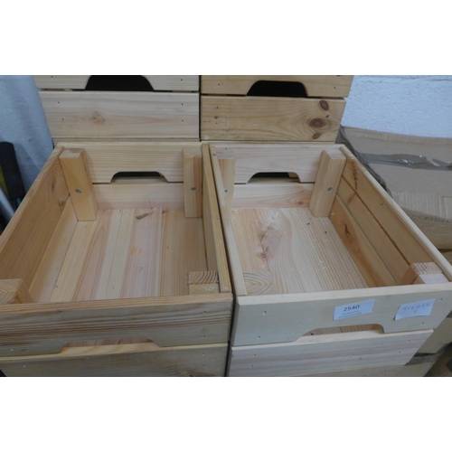 2540 - 20 wood planter trays, ca.30cmx20cm