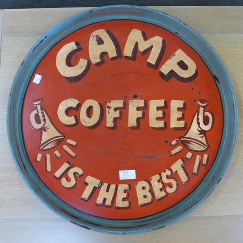 1525 - A Camp Coffee circular metal tray - 511-2 * this lot is subject to VAT