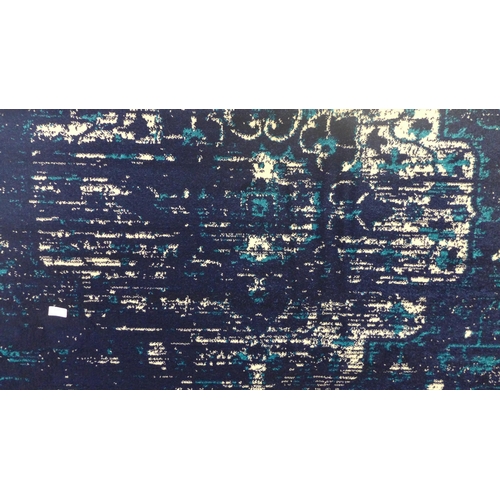 1566 - An aqua blue ground contemporary Turkish carpet, full pile, 200cm x 300cm