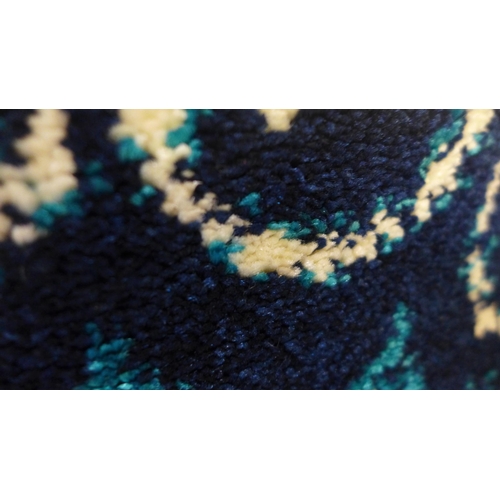 1566 - An aqua blue ground contemporary Turkish carpet, full pile, 200cm x 300cm