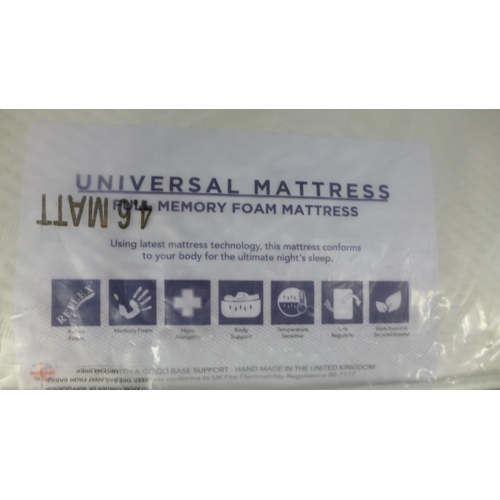 1611 - A memory foam double mattress